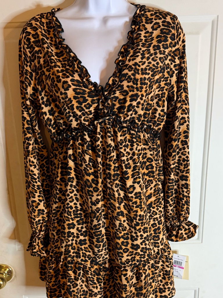 Leopard Print Dress Brand: Bebop | Size Xs | New With Tags ($47 Retail)